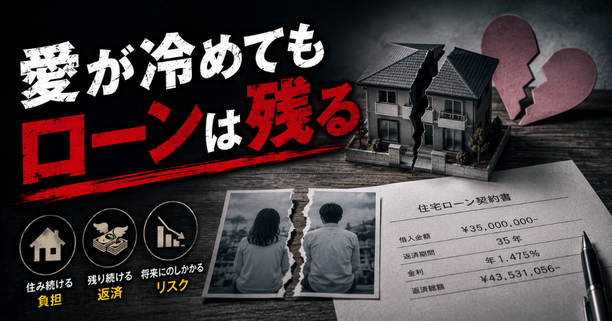 住宅ローンの契約書を前に、将来の返済負担について考える夫婦を表現したアイキャッチ画像